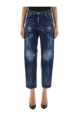 Boston Jeans med knappstängning
