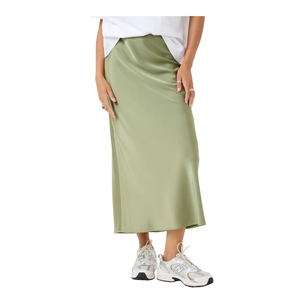 Kaffe Elegante Groene Rok Green Dames