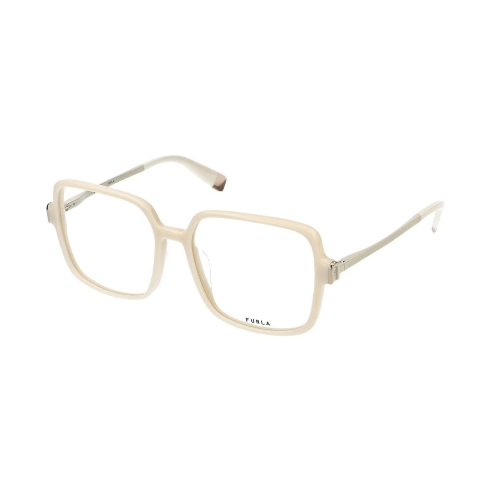 Furla Women's Beige Glasses, 55 Mm, Avorio Pieno Lucido Eyeglasses
