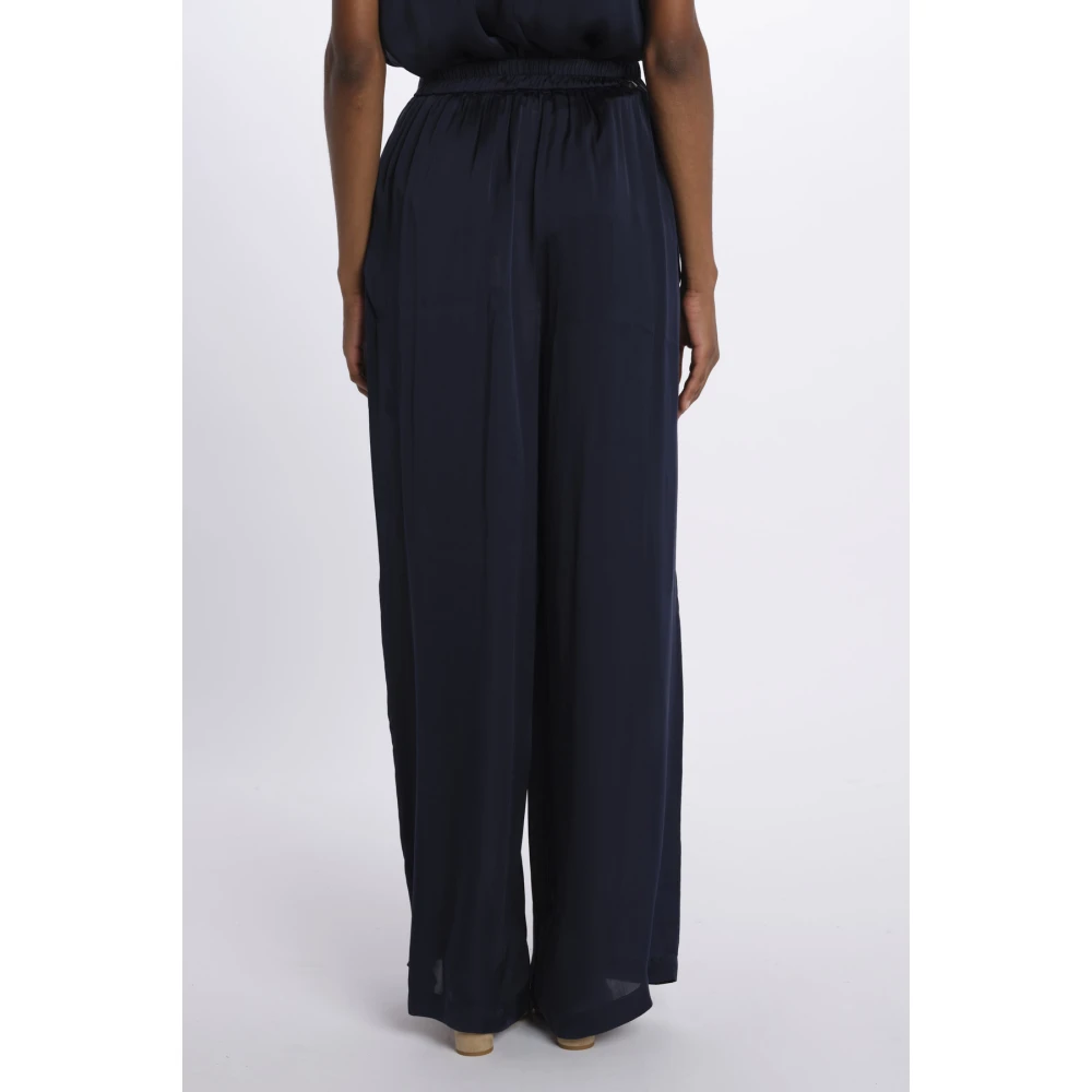 Momoni Blauwe Zijden Top Blue Dames