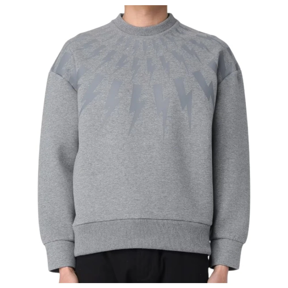 Neil Barrett Grijze Sweater Collectie Gray Heren