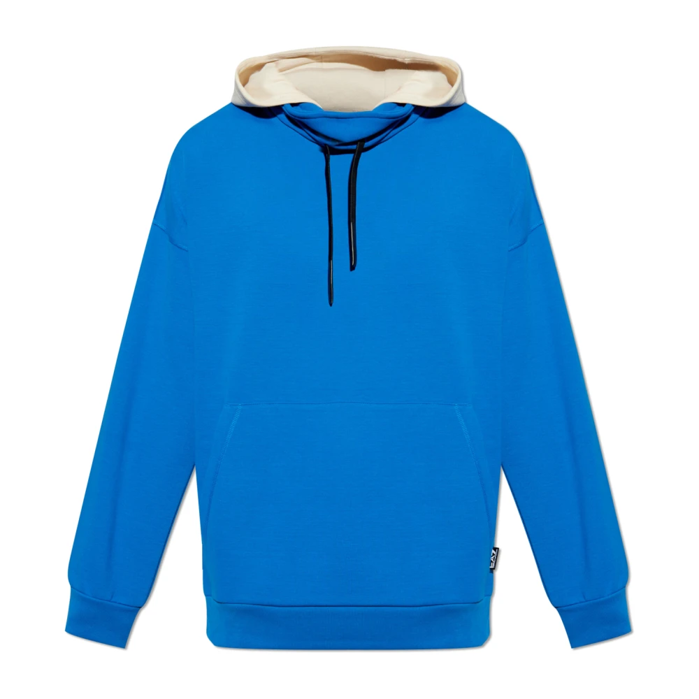 Emporio Armani EA7 Hoodie Blue Heren