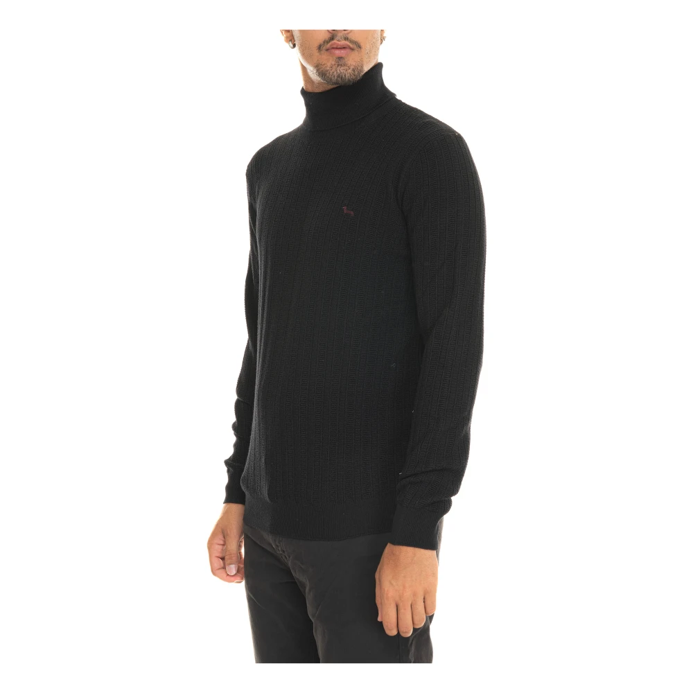 Harmont & Blaine Stijlvolle Gebreide Trui voor Mannen Black Heren