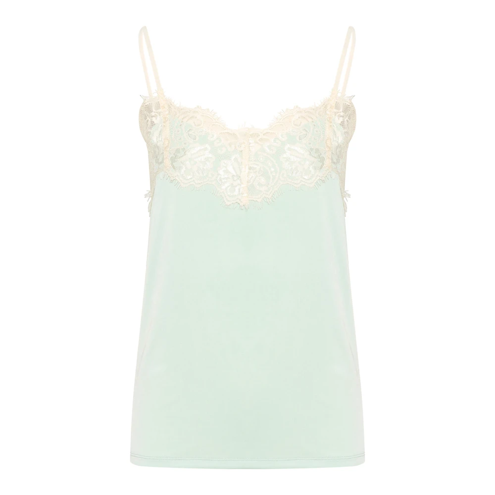 Soaked in Luxury Elegant Twotone Singlet Underwear Surf Spray Green Dames