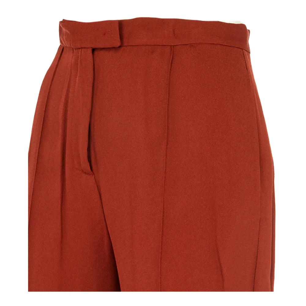 Manila Grace Elegante Palazzo Broek voor Vrouwen Brown Dames