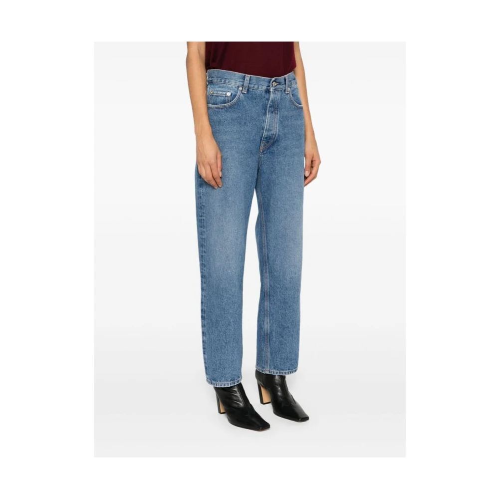 Armarium Indigo Blauwe Denim Jeans met Contraststiksels Blue Dames