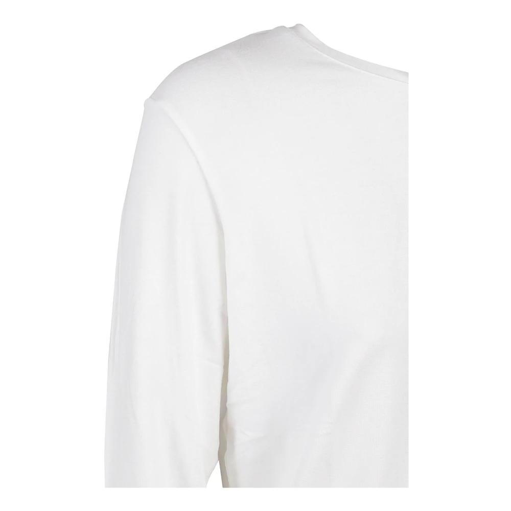majestic filatures Witte T-shirts en Polos Viscose-Elastaan Mix White Dames