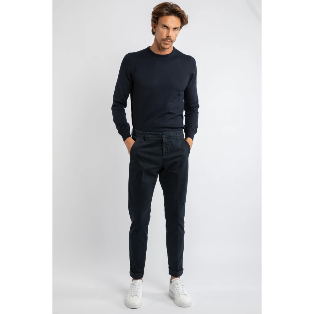Dondup Blauwe Slim Fit Broek Up235Gse043Ptd890 Blue Heren