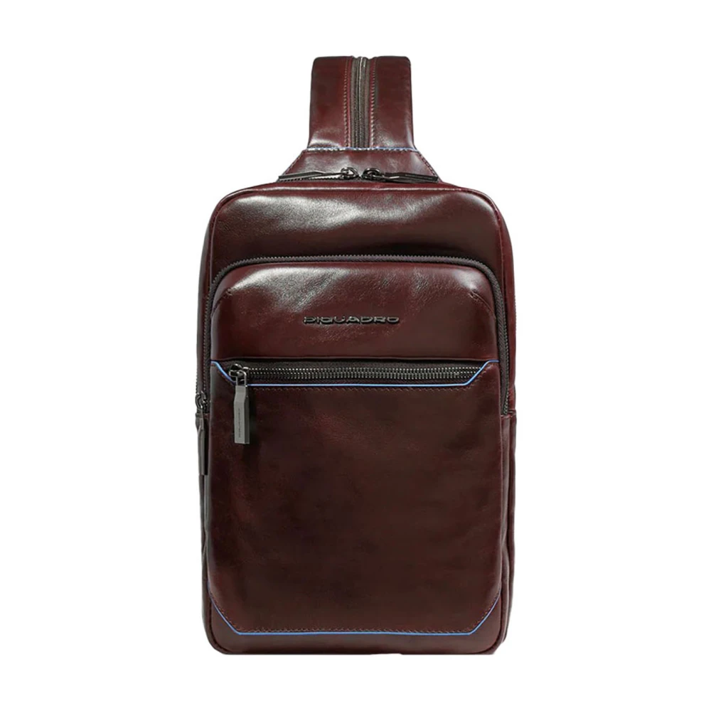 Piquadro Men's Brown Backpacks, One Size, Convertible To Backpack Sling Bag