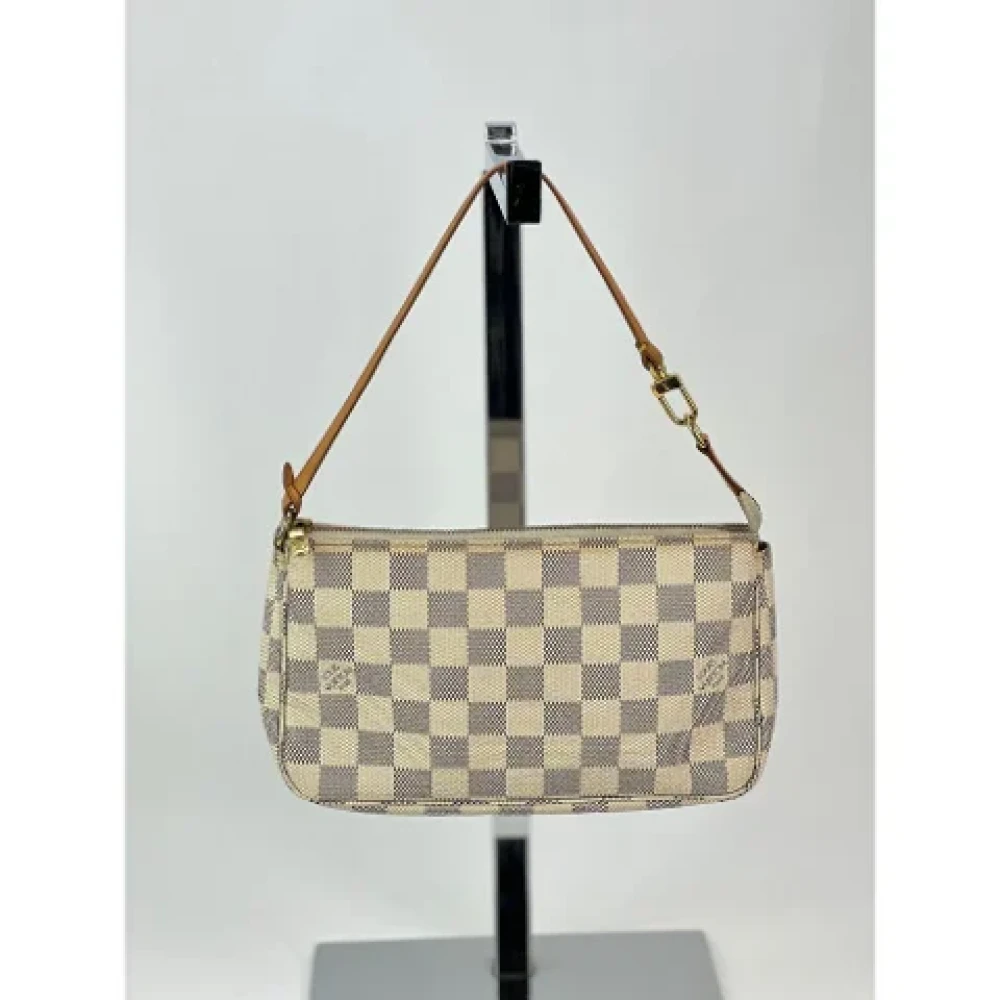 Louis Vuitton Vintage Pre-owned Leather handbags White Dames