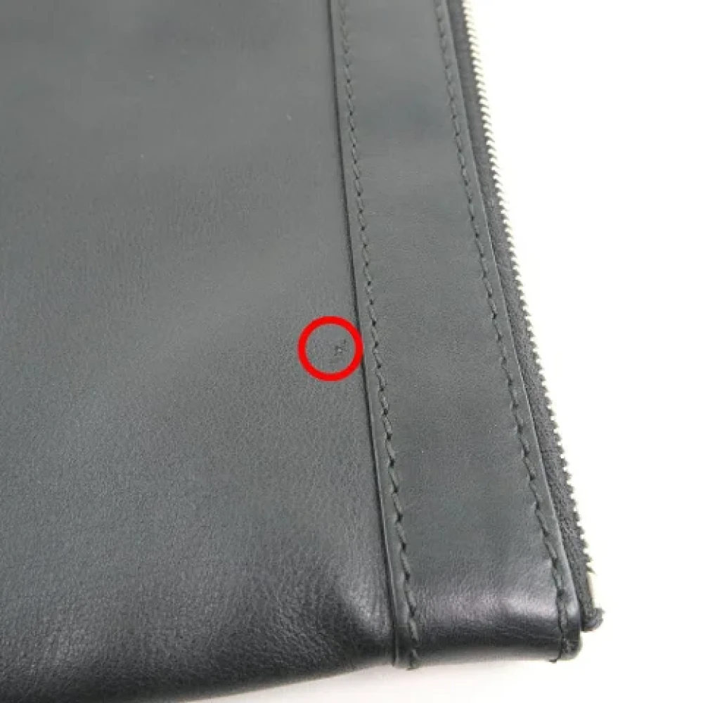 Balenciaga Vintage Pre-owned Leather clutches Black Dames