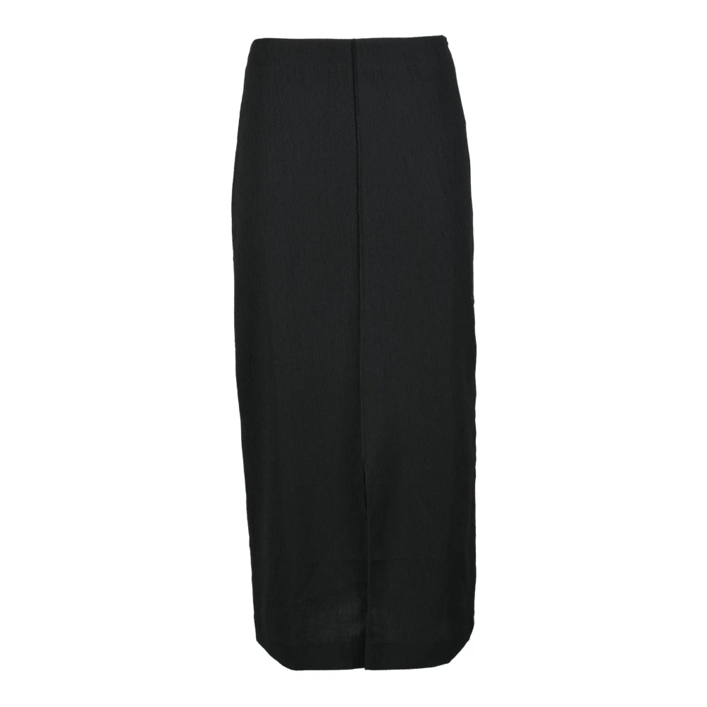 Calvin Klein Jeans Slim Fit Rok met Rits Black Dames