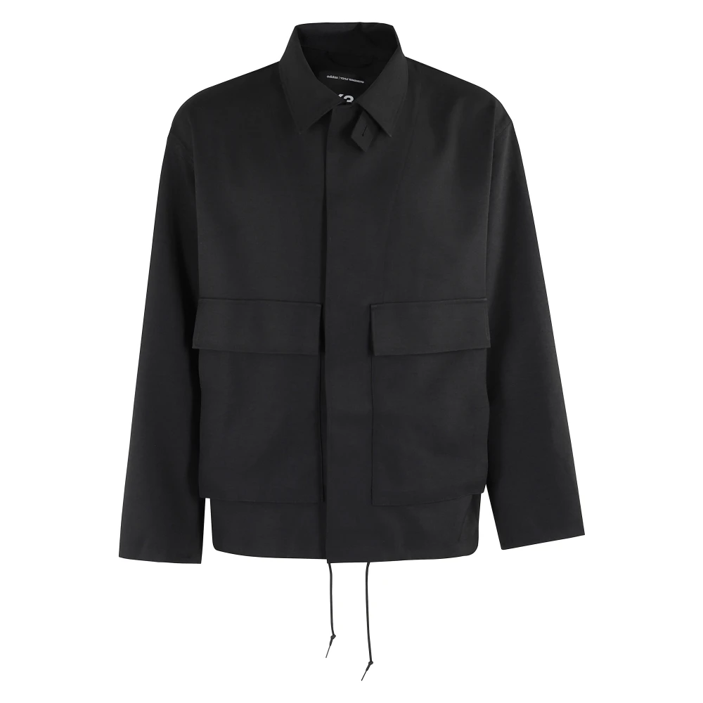 Y-3 Paarse Coach Jas voor Heren Black Heren