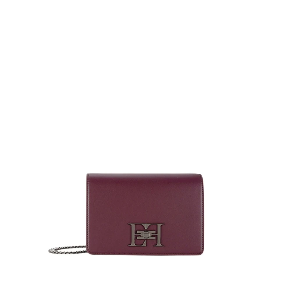 Elisabetta Franchi Elegante Schoudertas Bs11A46E2 CG3 Brown Dames
