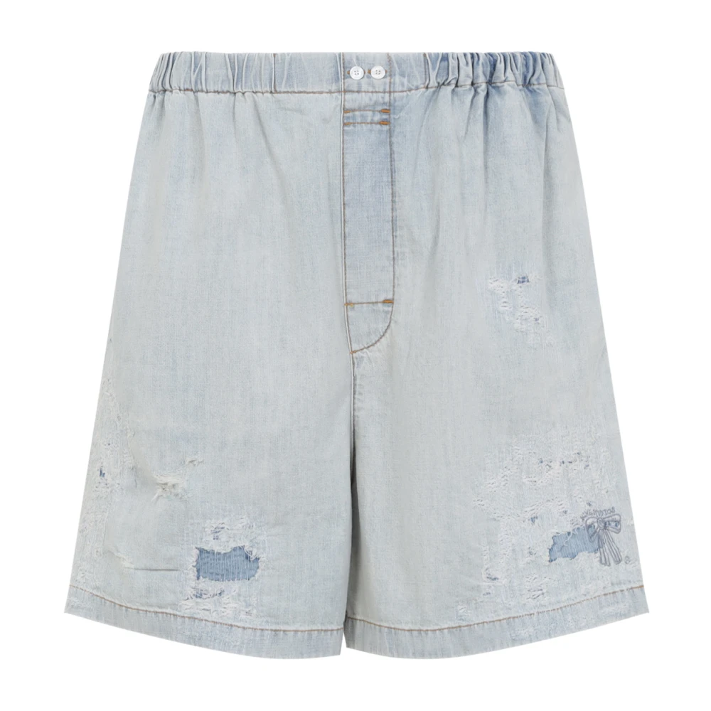 Acne Studios Men's Blue Denim Shorts, M, Be0215 Bermudas