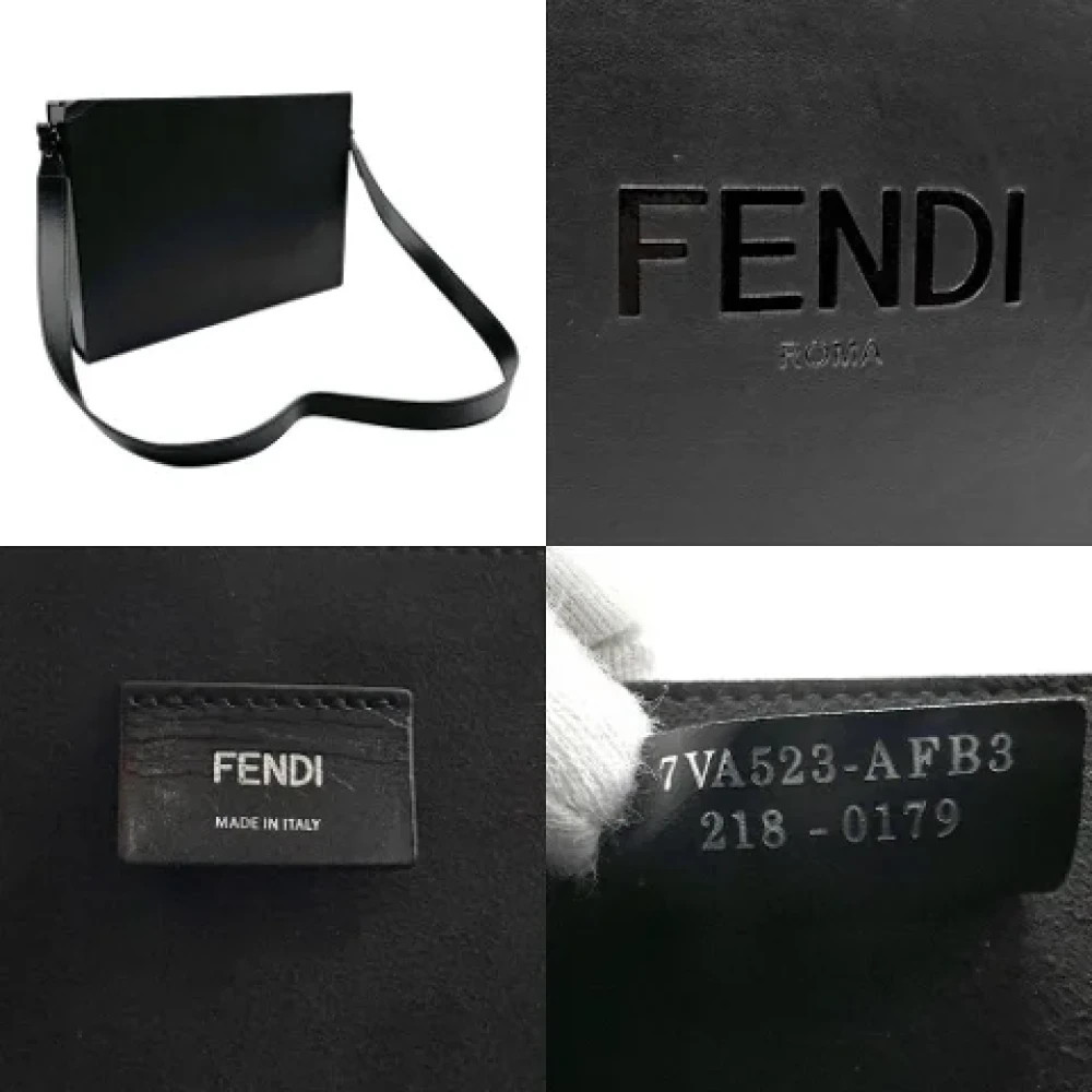 Fendi Vintage Pre-owned Leather fendi-bags Black Heren