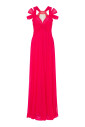 robe-rose-framboise-col-en-v