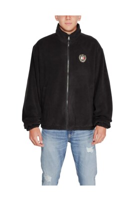 stylish-black-polyester-varsity-jacket