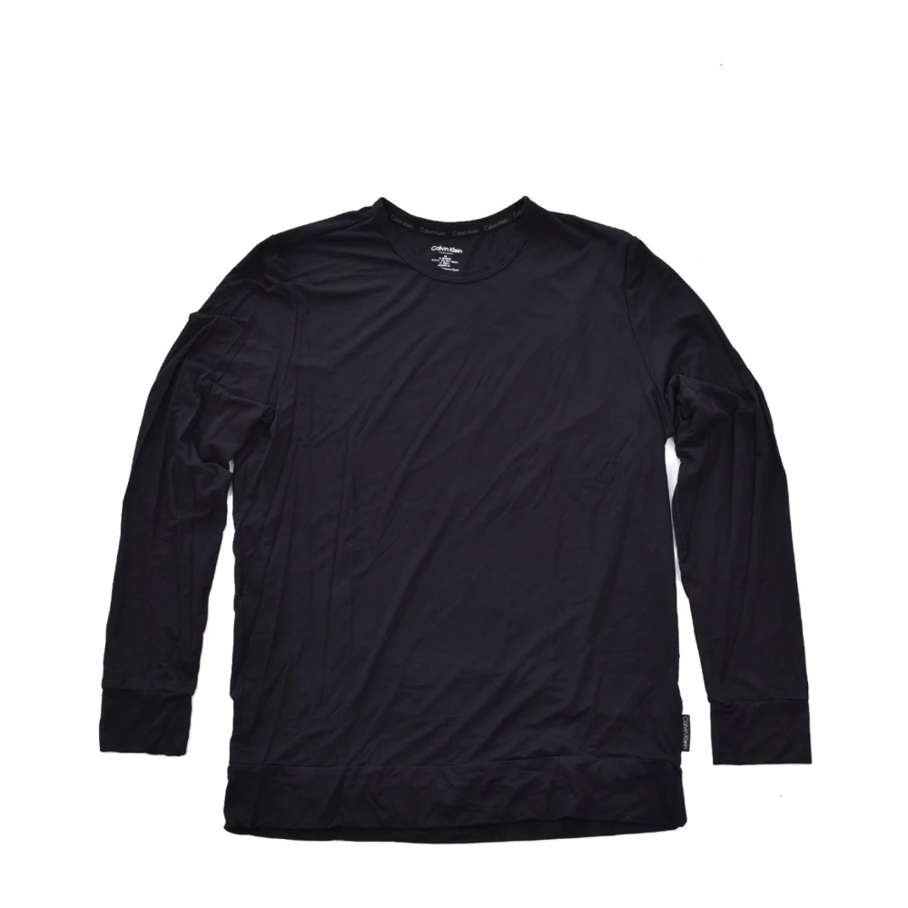 Calvin Klein Modal T-Shirt Lange Mouwen Zwart Black Heren