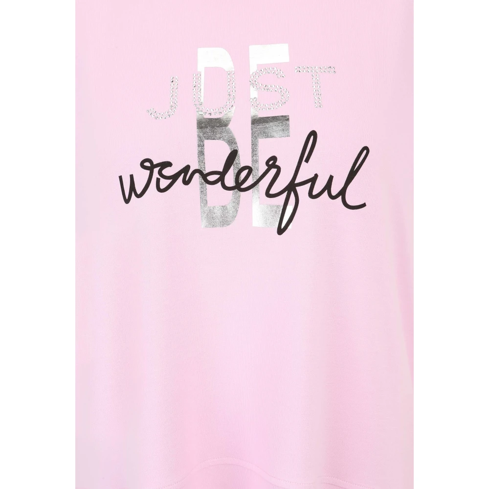 Doris S Glitterend Sweatshirt Pink Dames