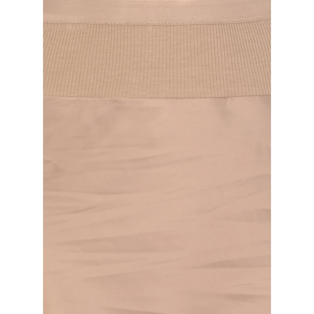 Rick Owens Beige Viscose Mix Elastische Taille Rok Beige Dames