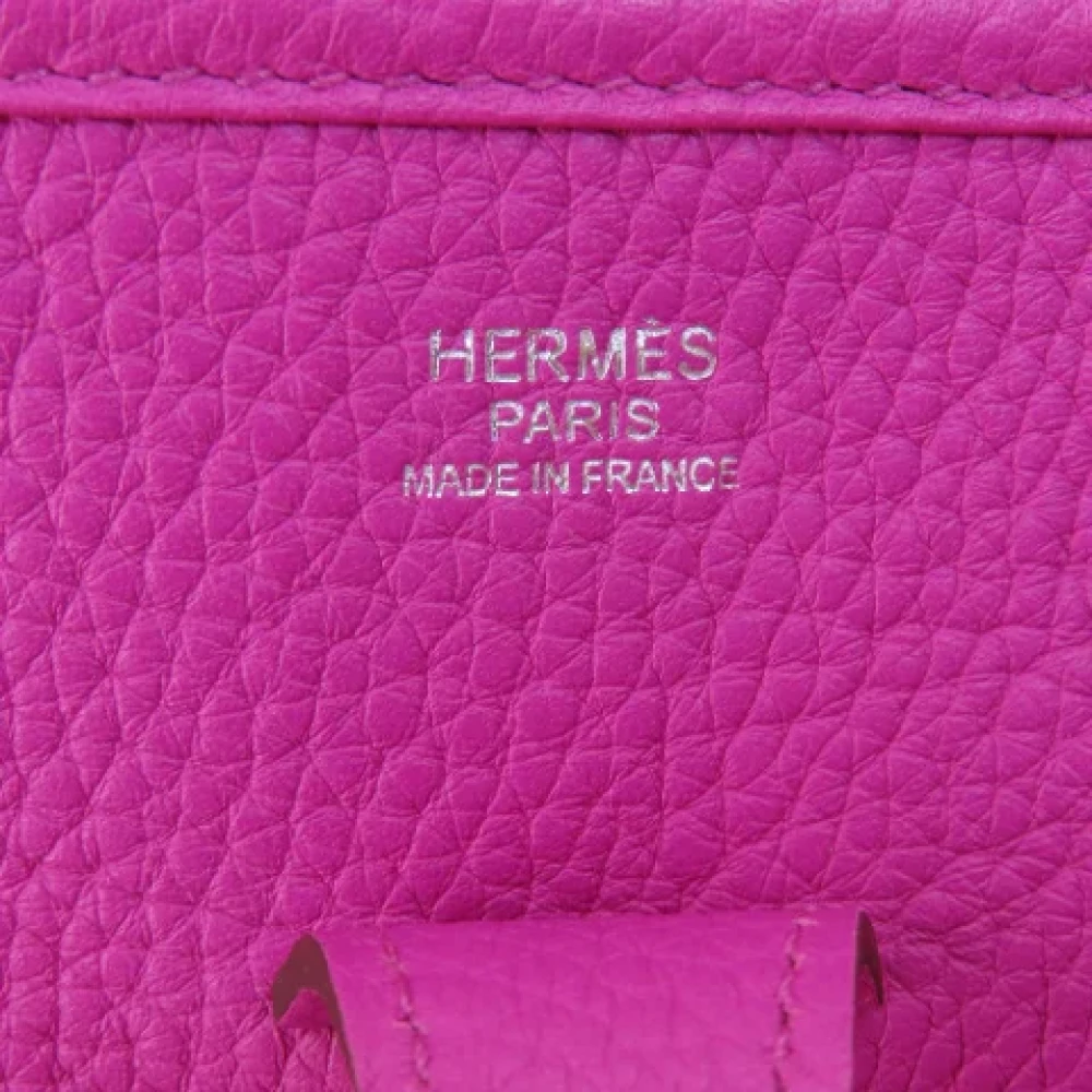 Hermès Vintage Pre-owned Leather shoulder-bags Purple Dames
