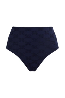 Högmidjad Bikinibyx Turtle Monogram Jacquard