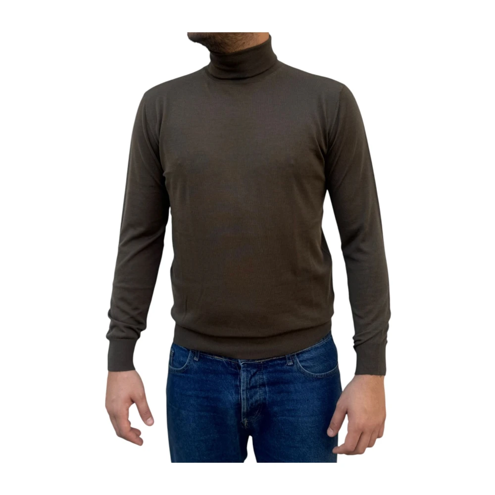Kangra Wollen Dolcevita Trui Gray Heren