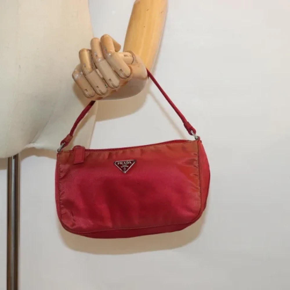 Prada Vintage Pre-owned Fabric prada-bags Red Dames