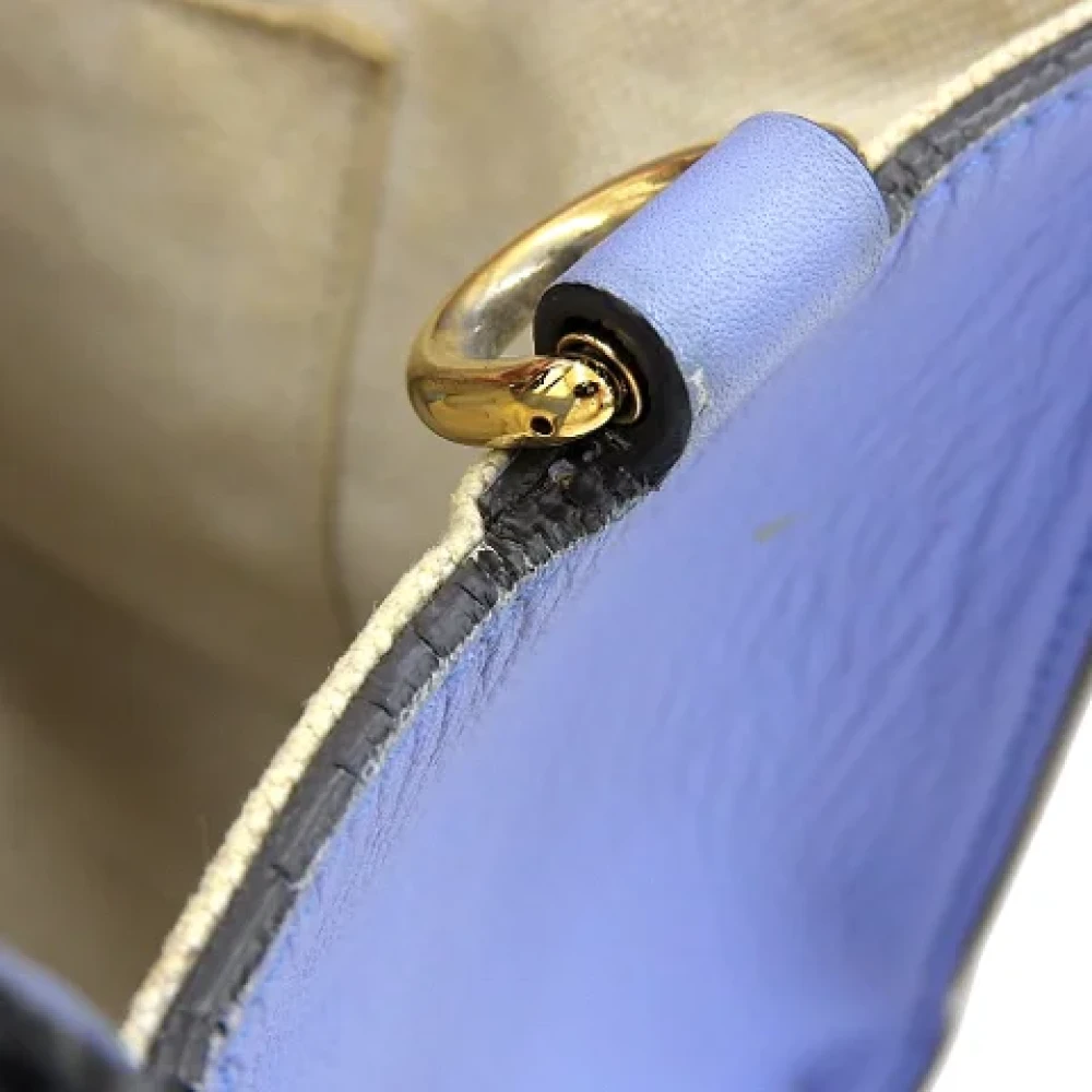 Gucci Vintage Pre-owned Leather handbags Blue Dames