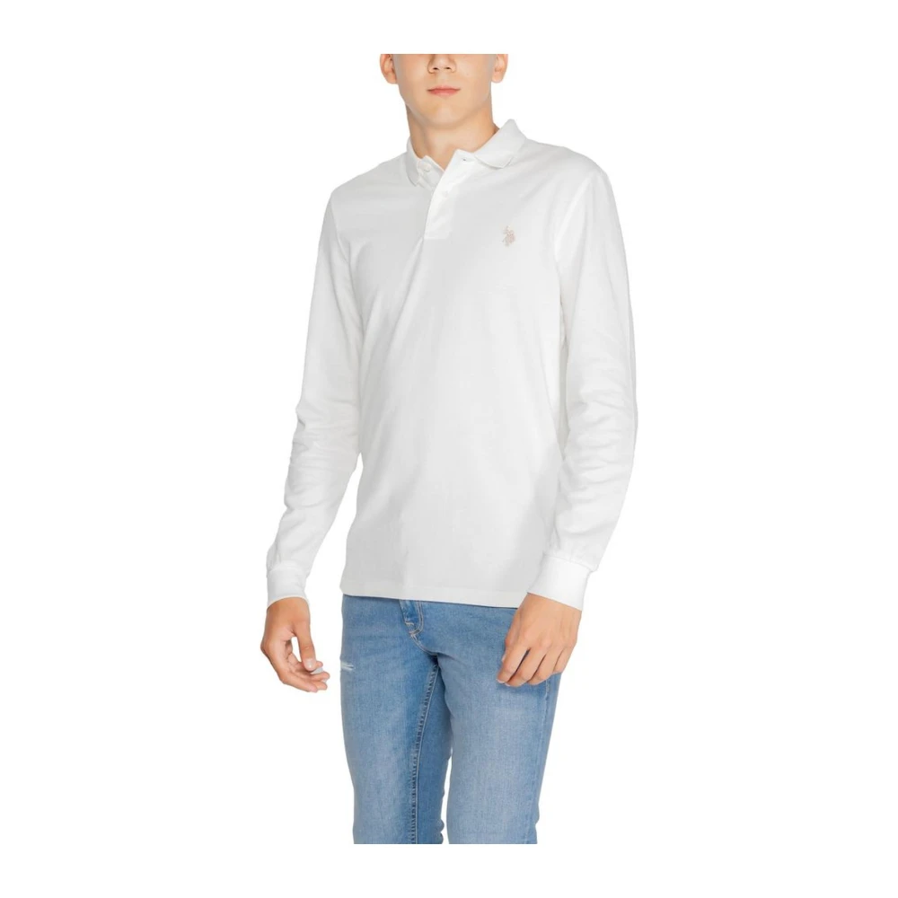 U.s. Polo Assn. Witte Katoenen Crew Neck T-Shirt White Heren