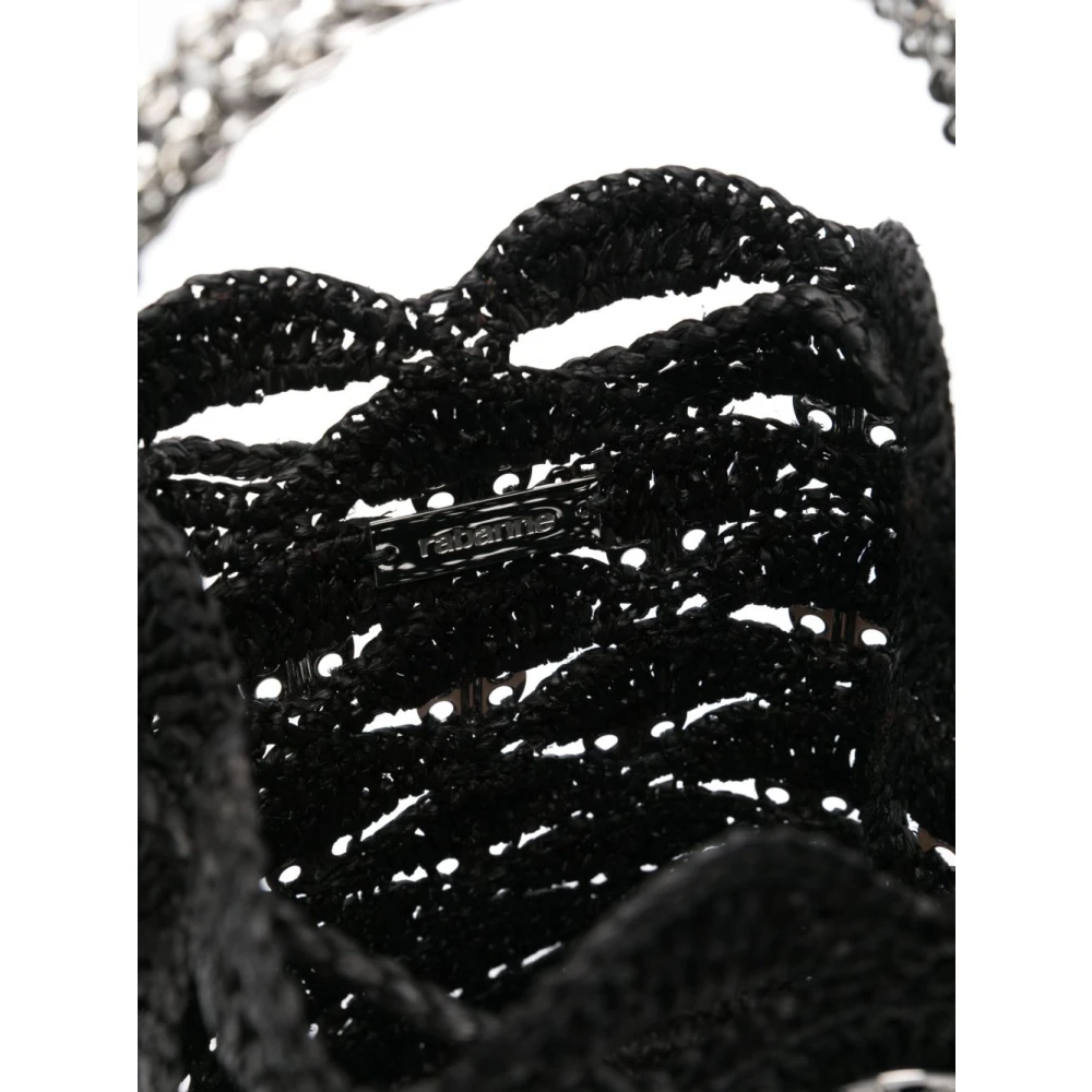 Paco Rabanne Zwarte en Zilveren Handtas Black Dames