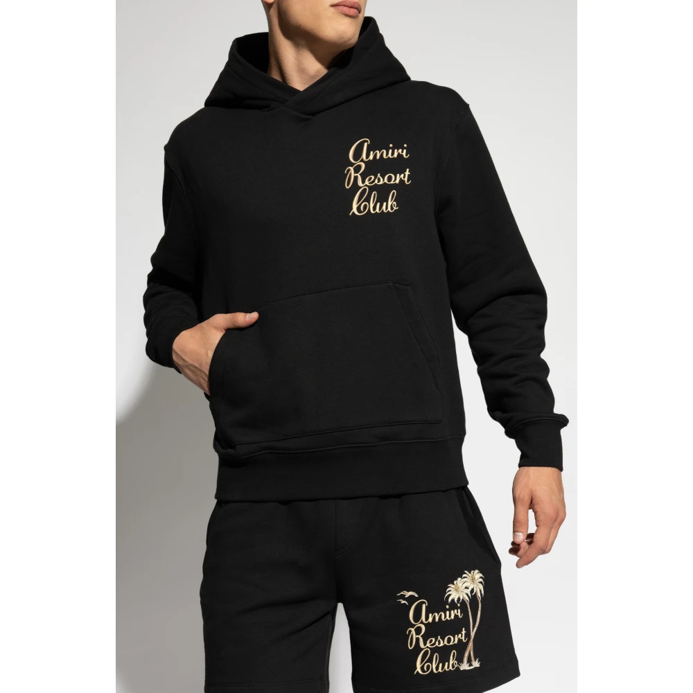 Amiri Sweatshirt met logo Black Heren