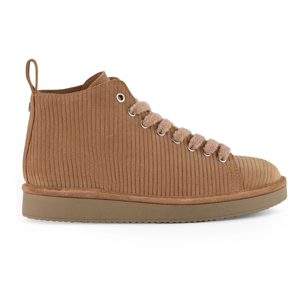 Panchic Enkellaarsjes met veters Dames Schoenen Beige