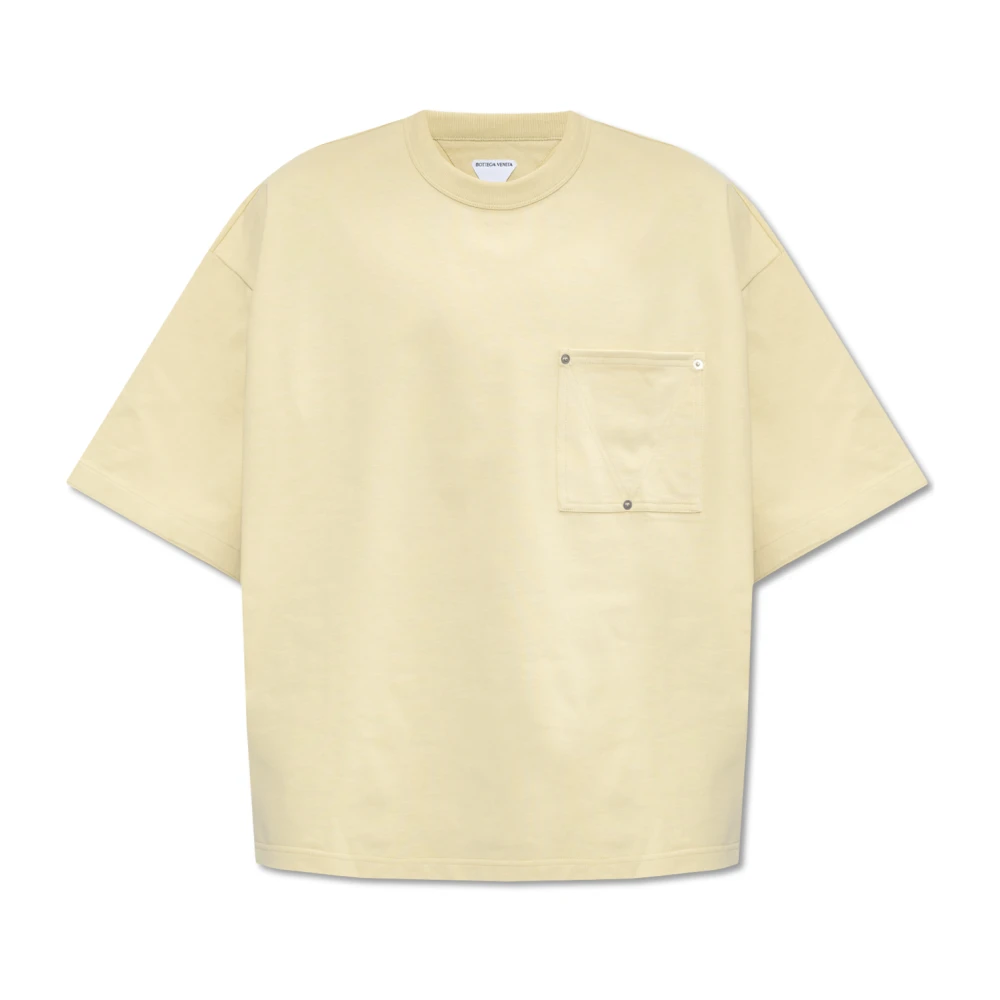Bottega Veneta Katoenen T-shirt Yellow Heren