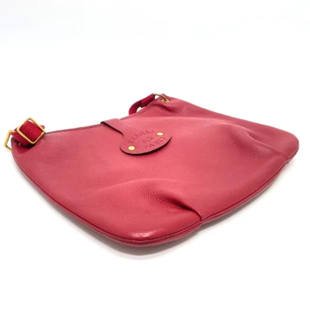 Hermès Vintage Pre-owned Leather shoulder-bags Red Dames