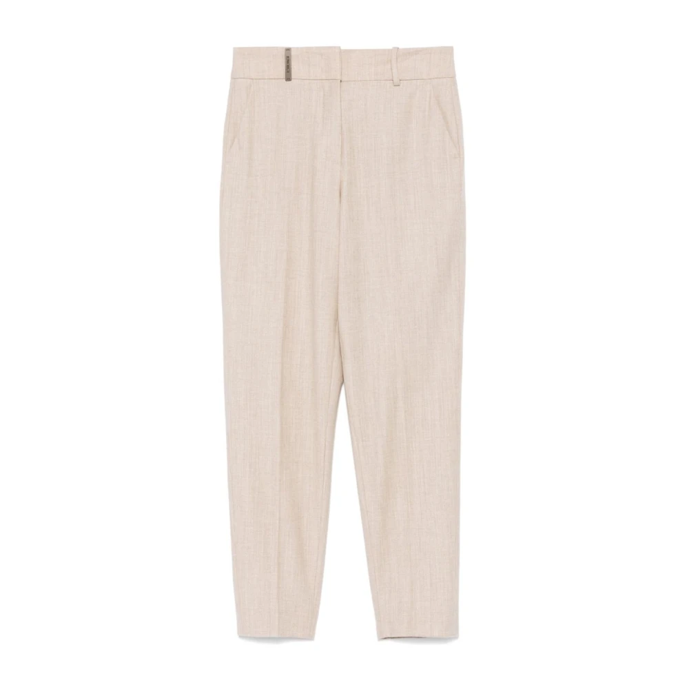 PESERICO Stijlvolle Panta 944C Broek Beige Dames