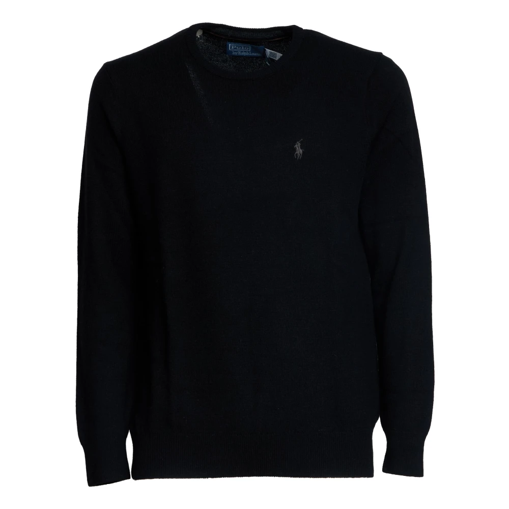 Polo Ralph Lauren Men's Black Wool Jumper