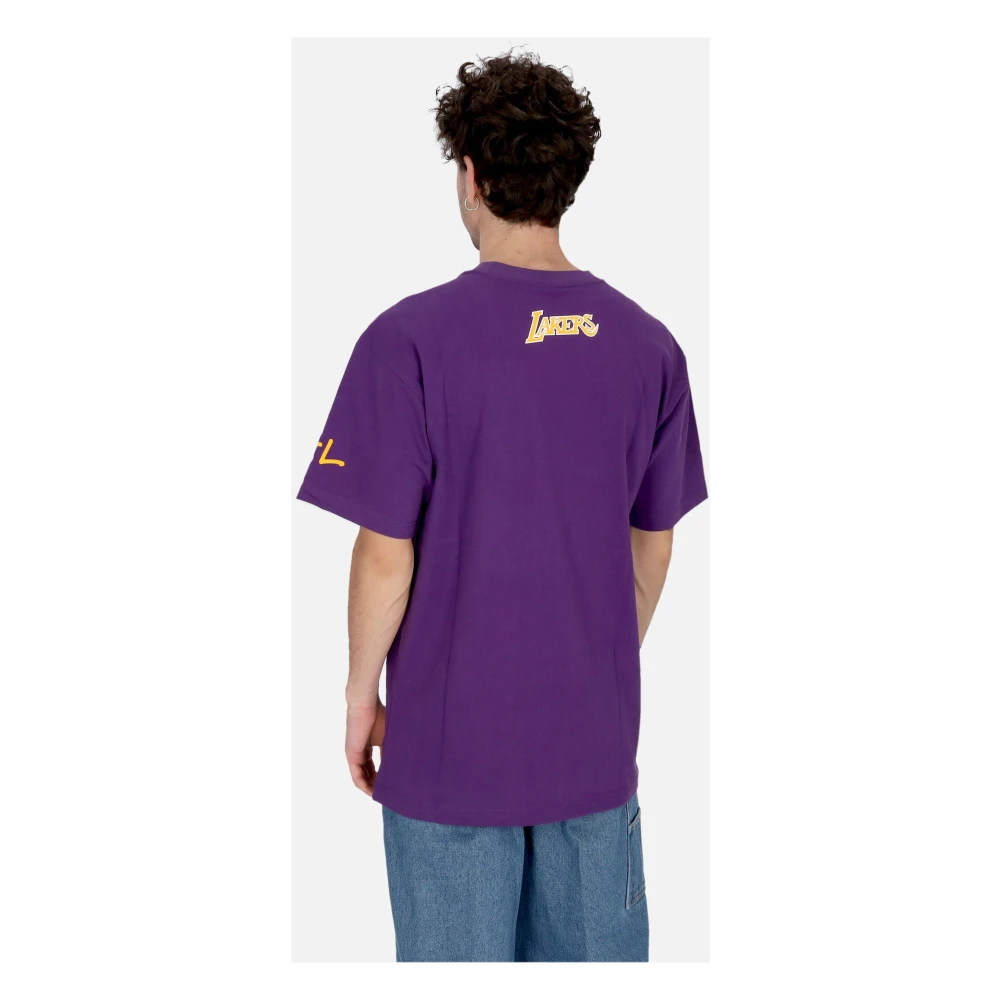 Mitchell & Ness NBA Vintage Logo Tee Ervin Johnson Purple Heren