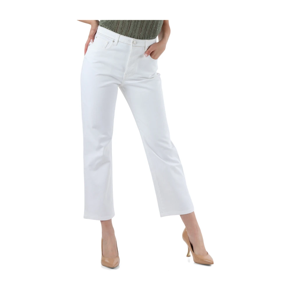 Fabiana Filippi Cropped jeans met vijf zakken White Dames