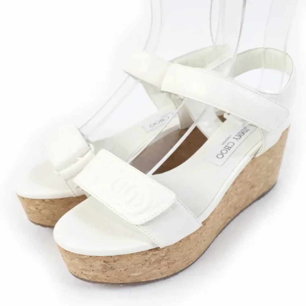 Jimmy Choo Pre-owned Leather sandals White Dames