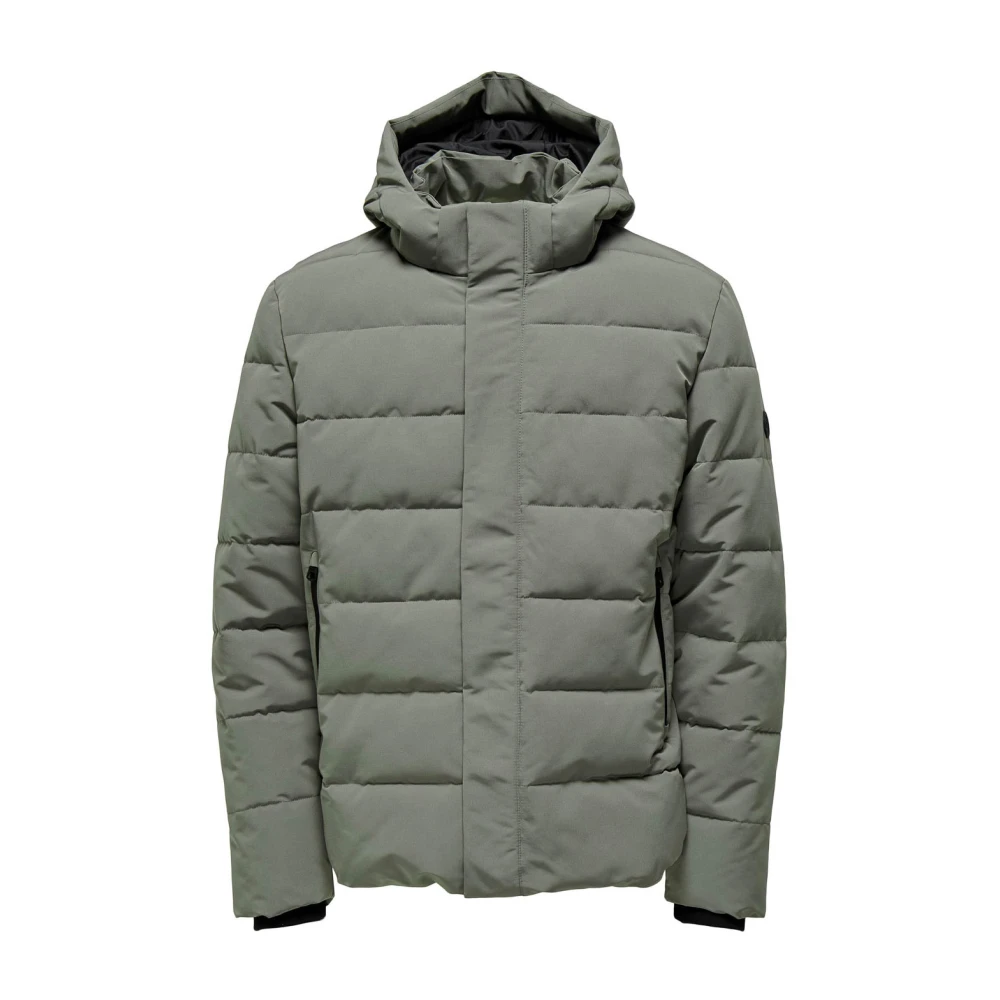 Only & Sons Puffa Jas in Castor Gray Heren