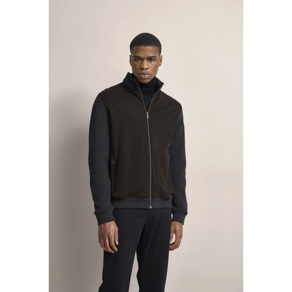 Bugatti Stijlvolle Cardigan Sweater Brown Heren