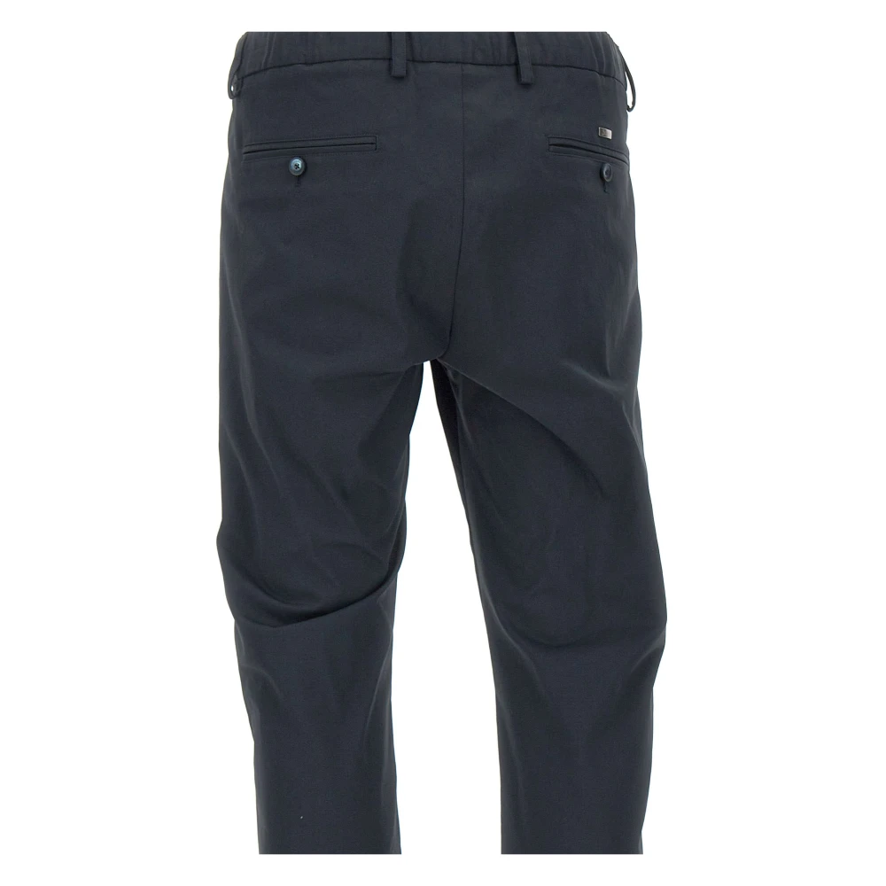Herno Blauwe Vintage Style Broek Blue Heren
