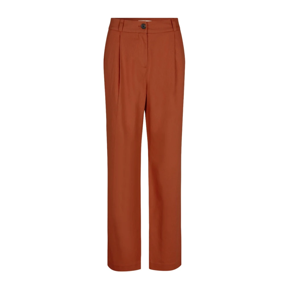 Modström Linnen Park Broek Brown Dames