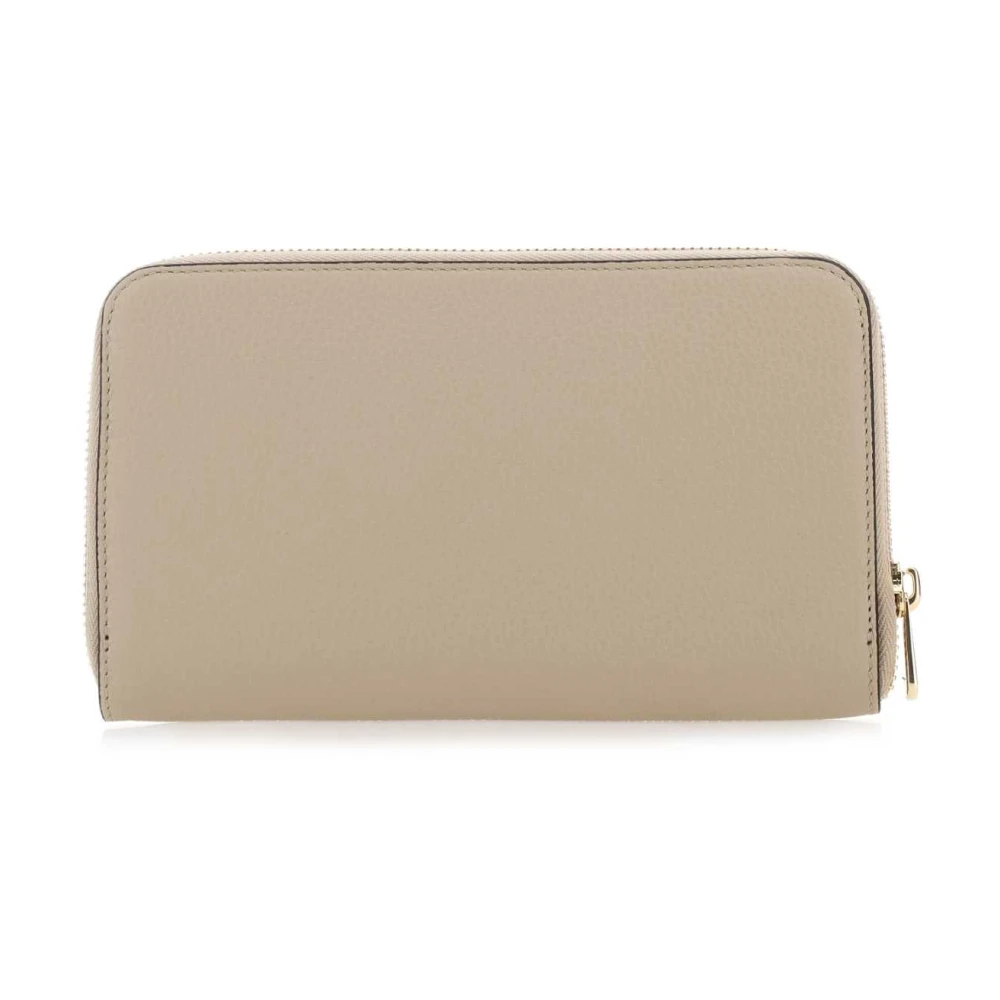 Salvatore Ferragamo Stijlvolle leren portemonnee in cappuccino Beige Dames