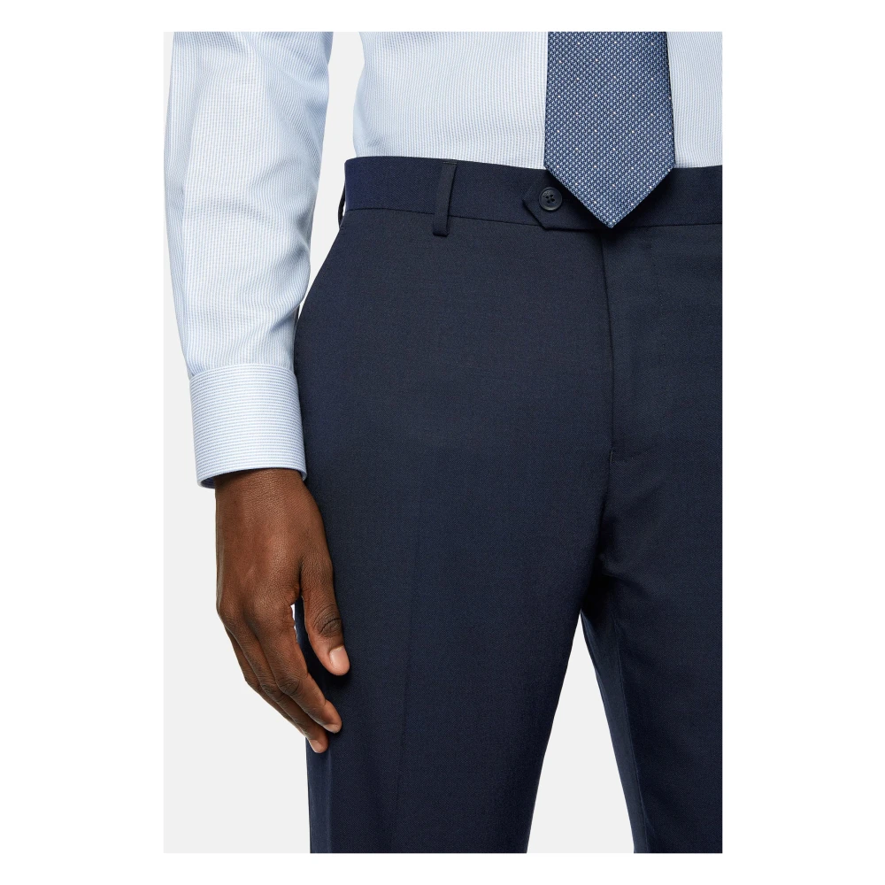 Boggi Milano Wol Stretch Pak Anversa Blue Heren