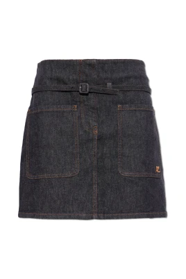 Two Pockets Denim Skirt