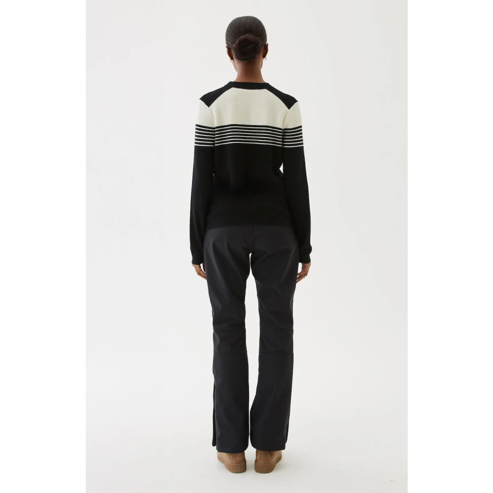 Busnel Emelie gestreepte trui Black Dames