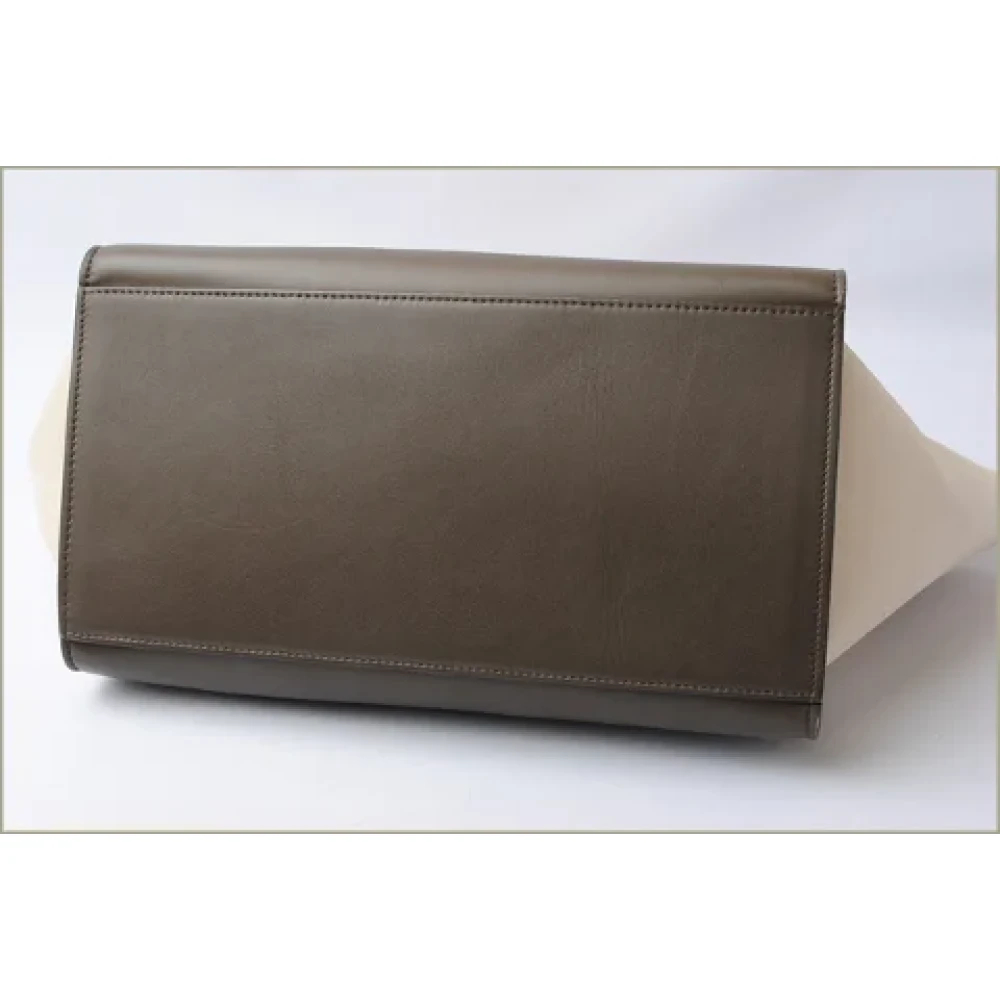 Celine Vintage Pre-owned Leather celine-bags Yellow Dames